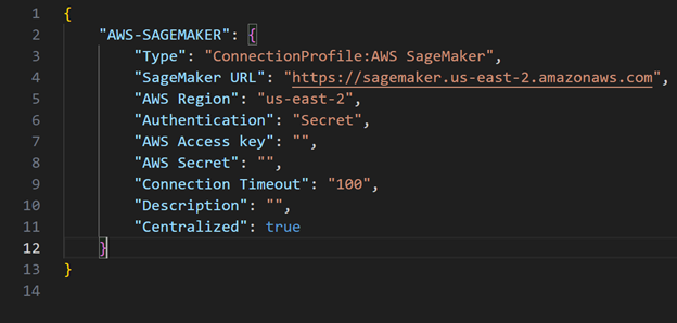 Figure 1. Authentication with AWS access key and secret 