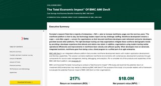 The Total Economic Impact™ Of BMC AMI DevX