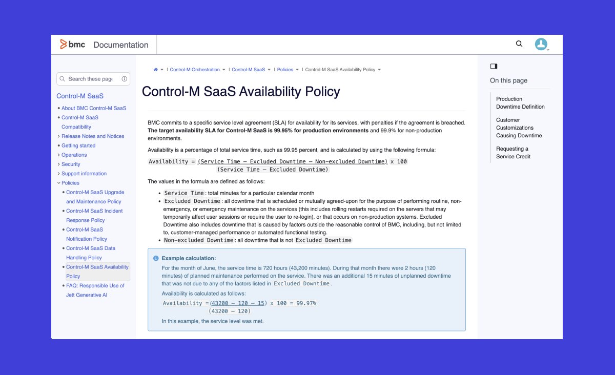 BMC Availability Policy
