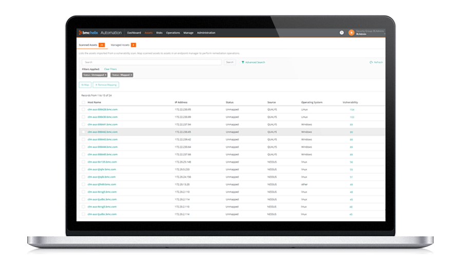 Visibility into vulnerability scan and asset data