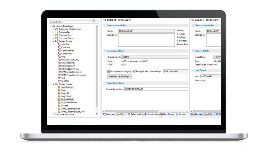 Extract and load related data